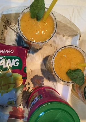 A picture of QUICK & EASY MANGO SLUSH WITH TANG#MangoTango.
