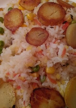 A picture of Fried Aloo Rice.