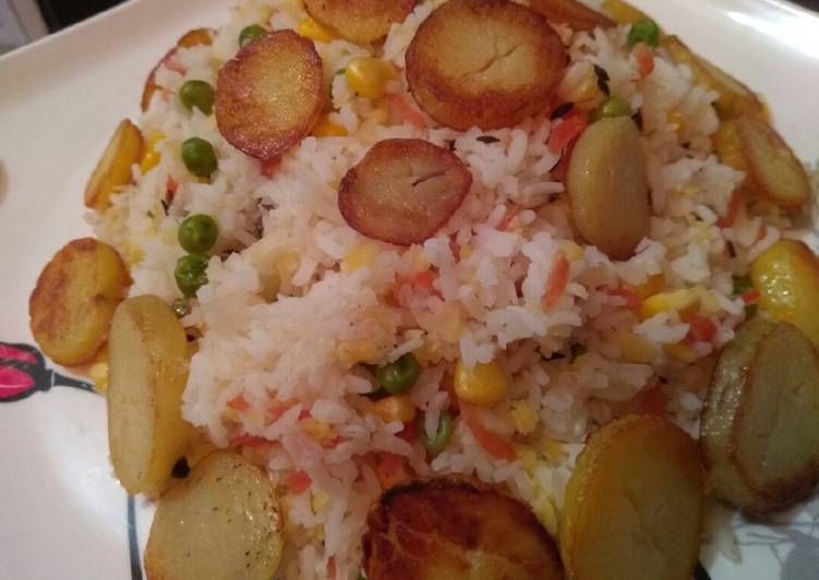 Step-by-Step Guide to Prepare Any-night-of-the-week Fried Aloo Rice