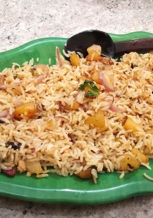 A picture of Potato 🥔 Rice.