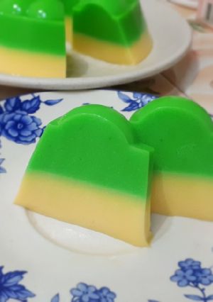 Foto resep Puding Pandan Mentega Keto