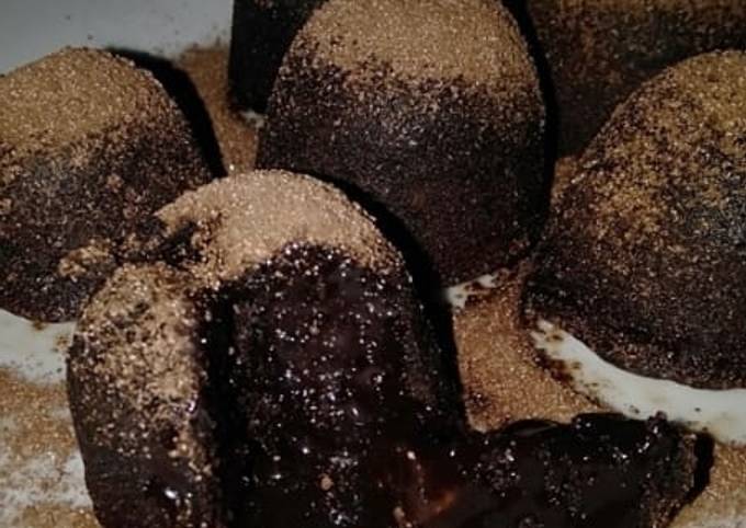 Coklat lava cake sederhana