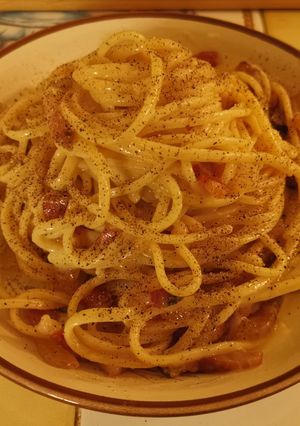 Une photo de Pâtes à la Carbonara