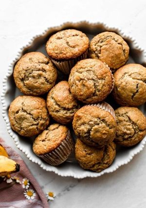 A picture of Healthy GF Banana Muffins.