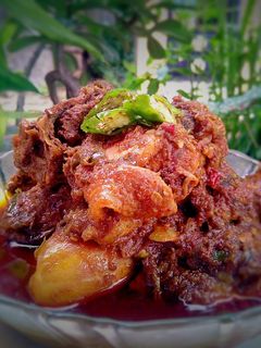 Foto resep Ayam goreng ungkep bumbu sambal balado istimewa