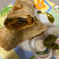 Malai chaap roll A picture of Malai chaap roll.
