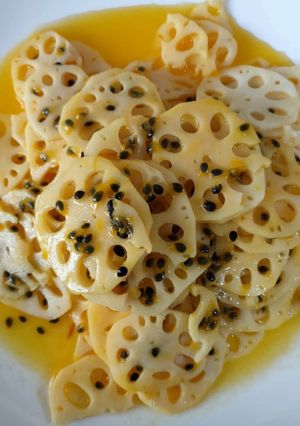 百香果拌藕片 的食譜成品照片