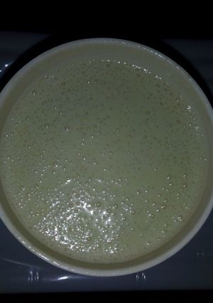 A picture of Banana milk shake.