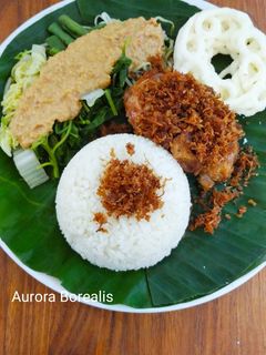 Foto resep Nasi pecel tumpang