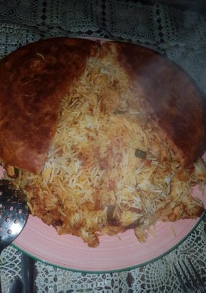 عکسی از دستور بریانی هندی با مرغ