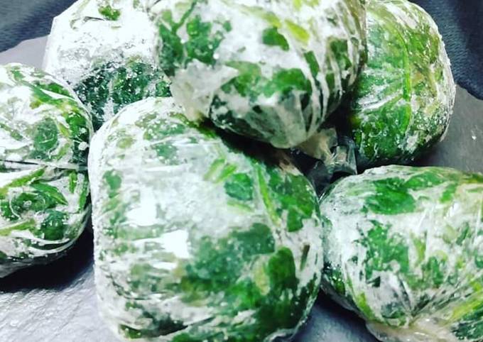 Easiest Way to Prepare Homemade Frozen Spinach Balls