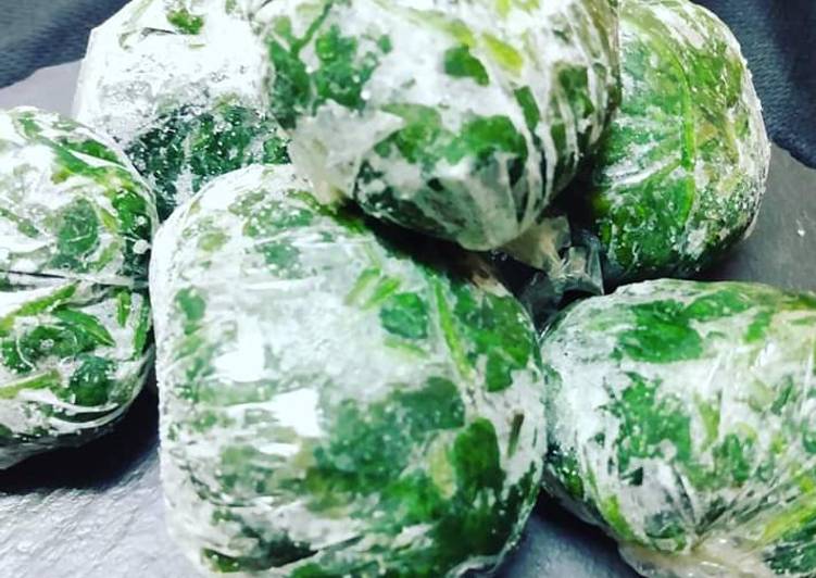 Recipe of Super Quick Homemade Frozen Spinach Balls