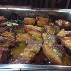 Una foto de Costillas con miel y mostaza