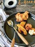 Cheezy Triple Treat - Crispy Wedges, Prawn, Drummet