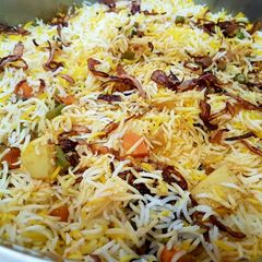 A picture of Veg biryani.