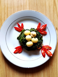 Foto resep Tumis kangkung telur puyuh