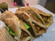 A picture of pepper onion paratha