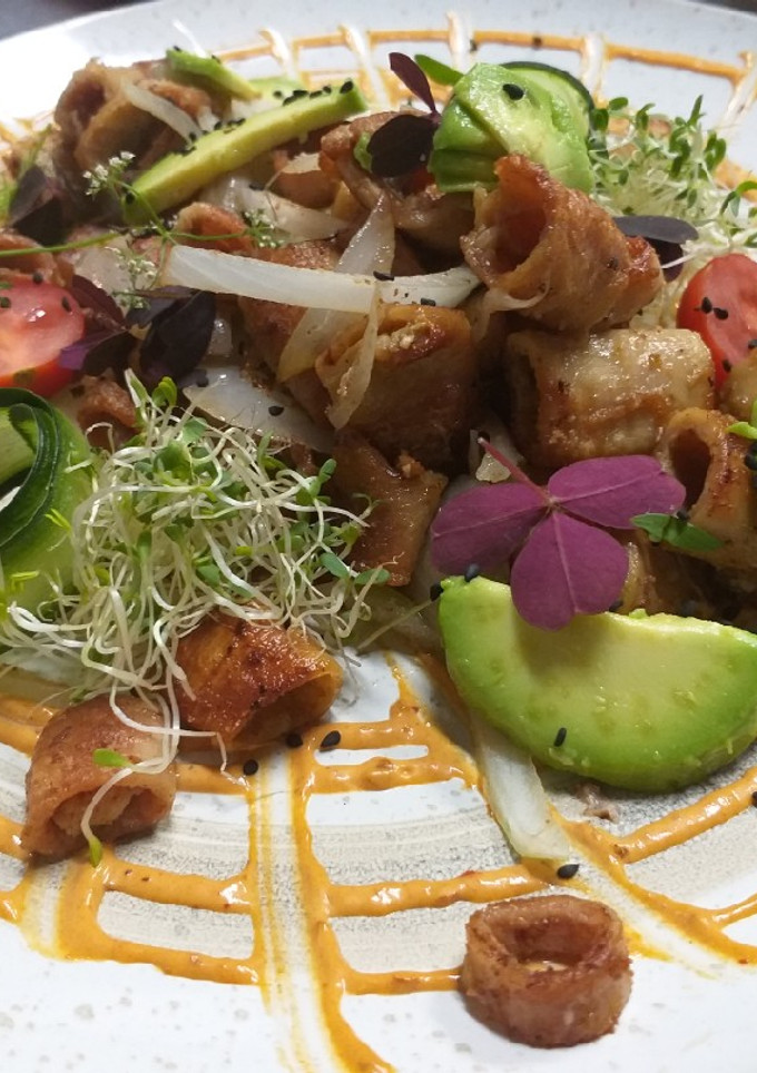Una foto de Ensalada de tripa blanca