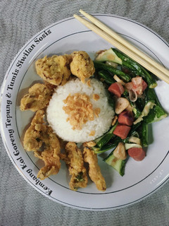 Foto resep Kembang Kol Goreng Tepung & Tumis Siwilan Sosis
