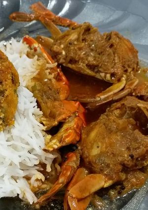 A picture of Crab Curry.