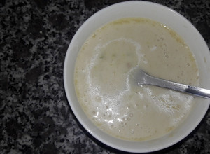 Hình của món Cháo ếch đậu xanh thanh mát cho bé.