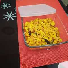 A picture of Paneer burji.