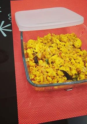 A picture of Paneer burji.