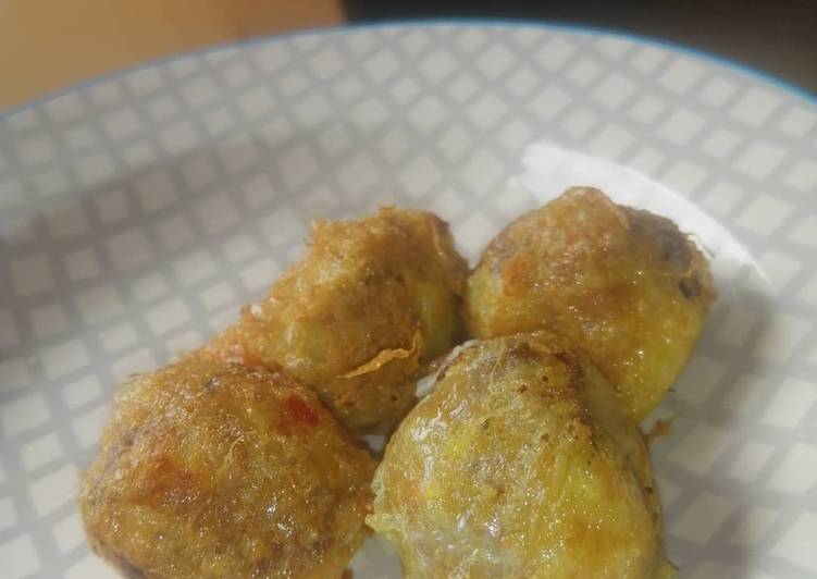 Steps to Make Quick Potato meat ball