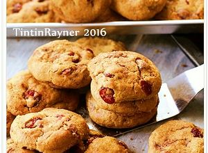 Foto resep Chocochips Cranberry CHEWY Cookies (Thick+Soft) cepat dan mudah