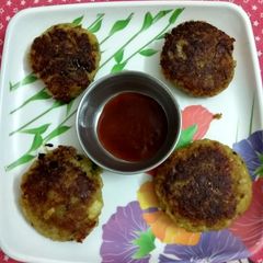 A picture of Poha cutlet.