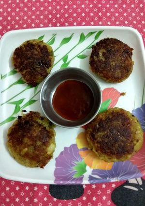 A picture of Poha cutlet.