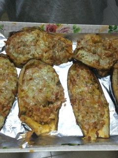 Una foto de Berenjenas rellenas