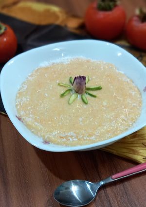 عکسی از دستور فرنی خرمالو
