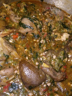 A picture of Goat Meat Okro Soup.