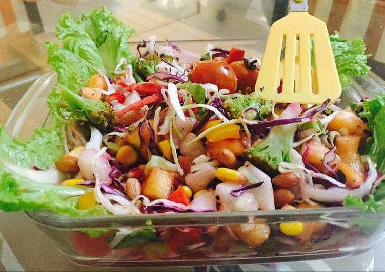 Steps to Make Perfect VIBGYOR Salad