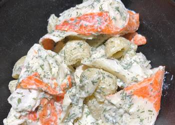 Recipe: Yummy Imitation Crabmeat Pasta Salad
