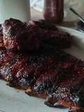 Costillas de cerdo al horno con salsa barbacoa