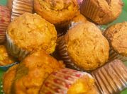 A picture of apple muffin