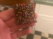 A picture of nutty chocolate fudge