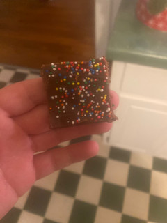 A picture of Peanut butter & Chocolate Fudge. 🙂.