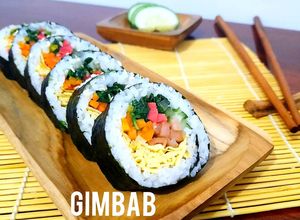 Foto resep Gimbab (Seaweed Rice Roll)