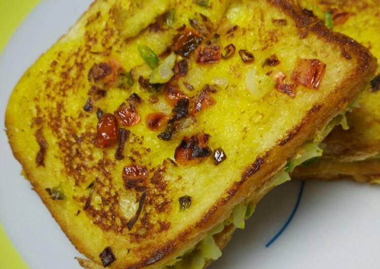 Step-by-Step Guide to Prepare Super Quick Homemade Street Style Bread Omelette