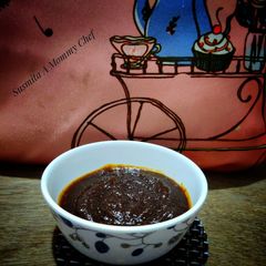 A picture of Dates and tamarind chutney.