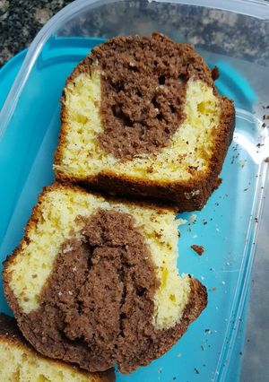 Una foto de Budín marmolado