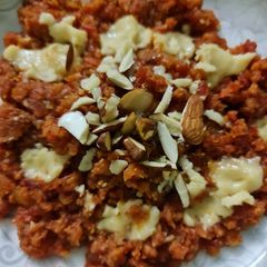 A picture of Gajar ka halwa.
