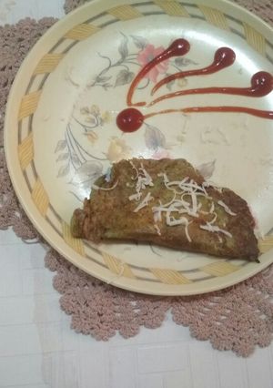 A picture of Moong dal chilla.