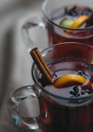 A picture of Non-alcoholic mulled wine.