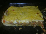Pastel de polenta con carne