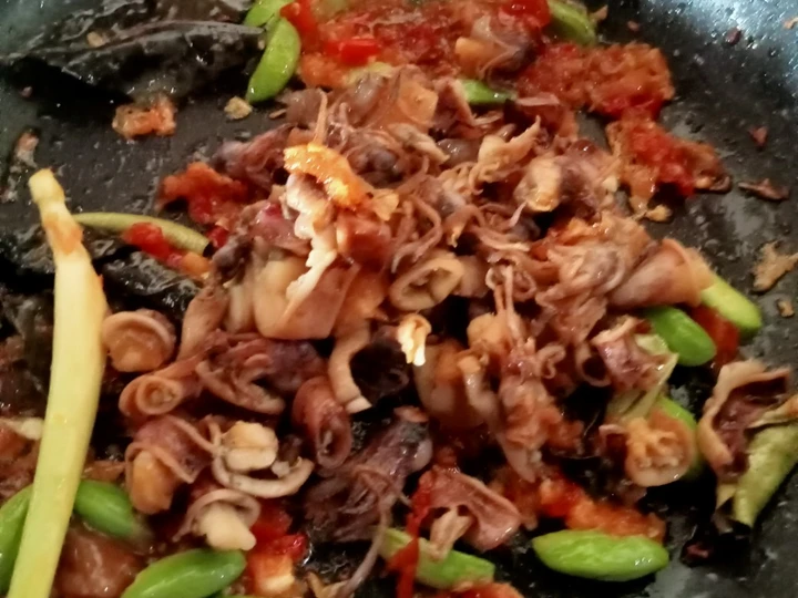 Easy Steps to Prepare Recipes 4. Sambal cumi asin pete the So Delicious So Delicious.