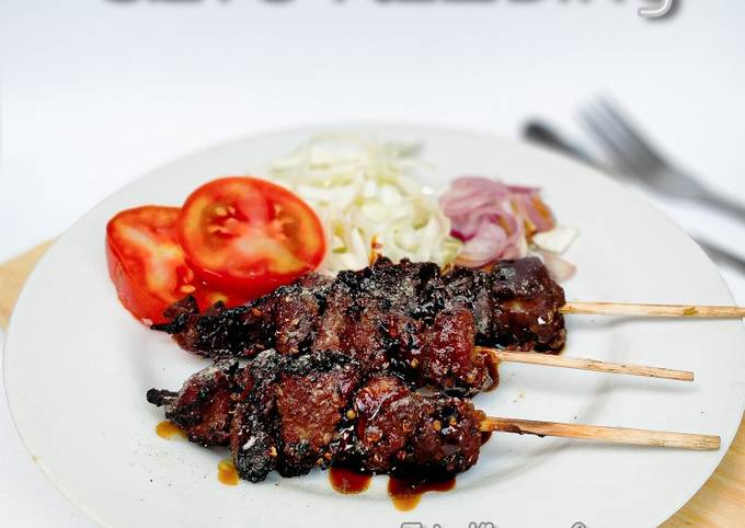 Resep: Sate Kambing (hati &amp;daging) Enak